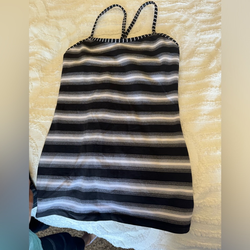 Lululemon and Fabletics workout tops